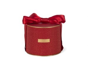 CAIXA C/LAÇO CETIM RED. COR:VERMELHO