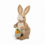 COELHO EM PALHA DE PE C/CESTO