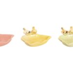 BANDEJA PORCELANA FOLHA+PASSAROS COR:SORTIDAS