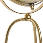 GLOBO TERRESTRE PVC+FERRO DOURADO