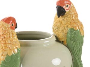 JARRA CERAMICA PAPAGAIO COR:VERDE