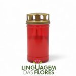 30LL NACIONAL VELA CULTO CERA BRANCA COR:VERMELHO