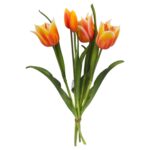 ARTIFICIAL- MOLHO TULIPA X5 TOQUE-REAL COR:LARANJA