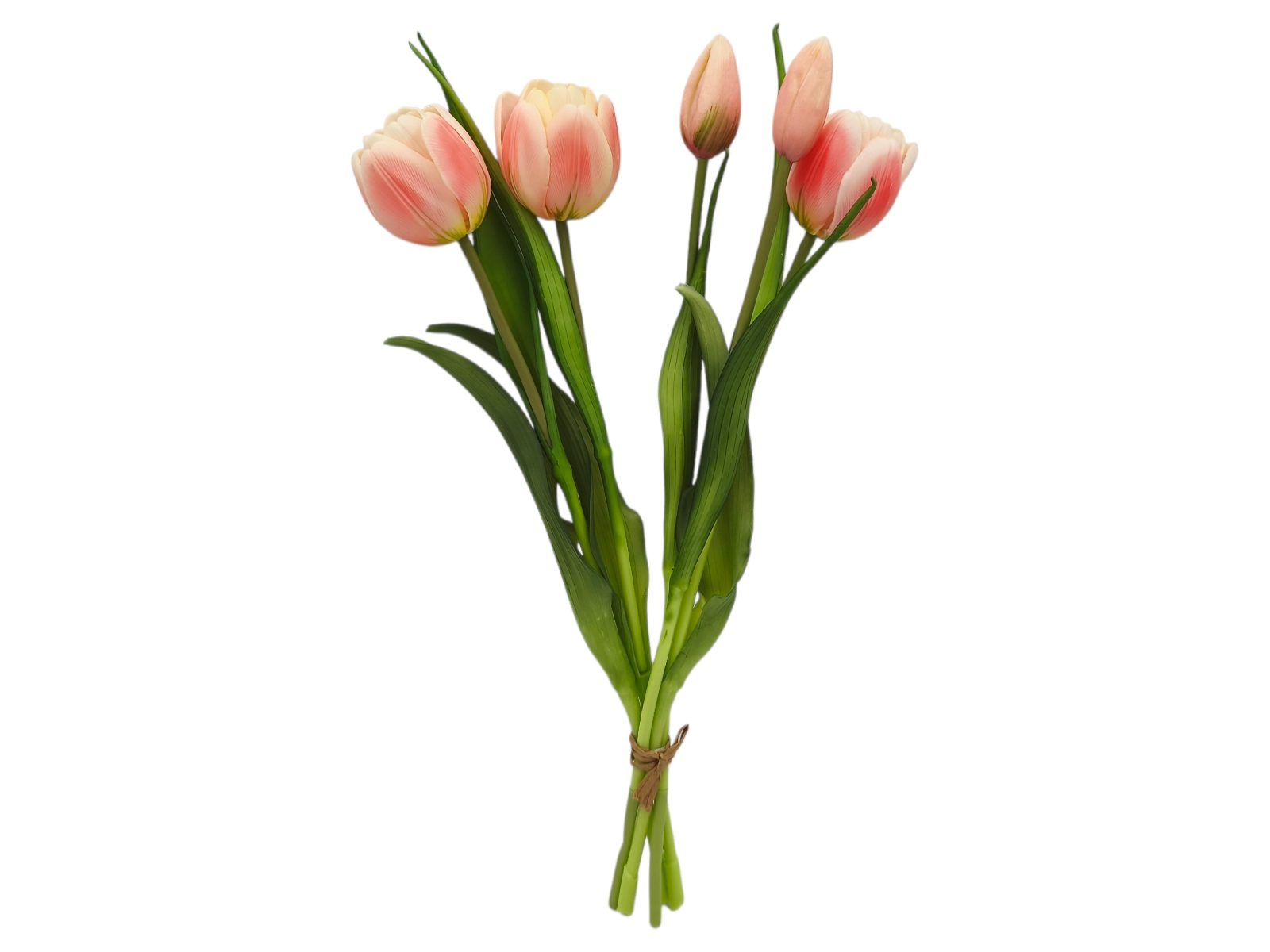 2755 12 ARTIFICIAL- MOLHO C/5 TULIPA TOQUE-REAL COR:ROSA - Image 1