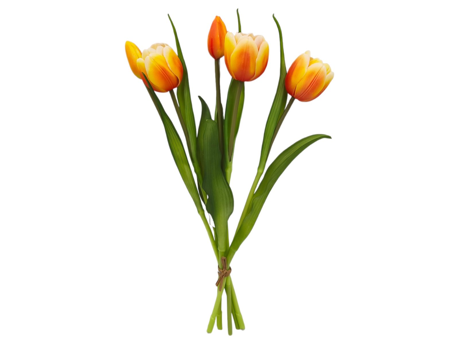 2755 15 ARTIFICIAL- MOLHO C/5 TULIPA TOQUE-REAL COR:LARANJA - Image 1