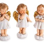 FIGURA ANJO AMOROSO COR:BRANCO/OURO