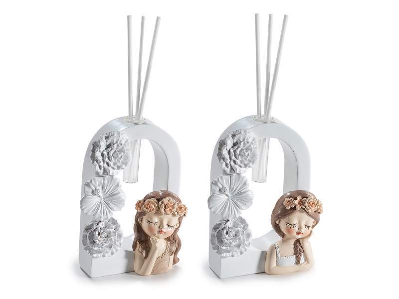 554070 ARCO C/FLOR MENINA MIKADO RESINA - Image 1