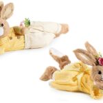 COELHO EM PALHA DEITADO COR:AMARELO