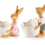 COELHO C/SUPORTE P/OVO CERAMICA