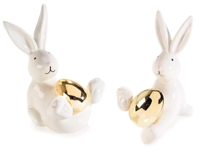 714868 COELHO C/OVO DOURADO CERAMICA - Image 1