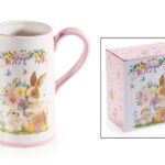 JARRO DE CERAMICA COELHO COR:ROSA