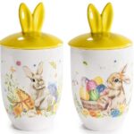 CANECA C/TAMPA ORELHAS COR:AMARELO