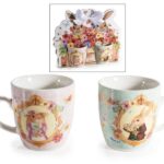 CONJ.2 CHAVENAS C/EMBALEGEM C/FIGURAS COELHOS SORTIDAS