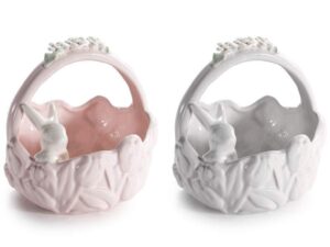 CESTA CERAMICA C/COELHO SORTIDAS