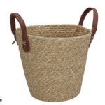 CESTO FIBRA NATURAL C/PEGAS COR:NATURAL