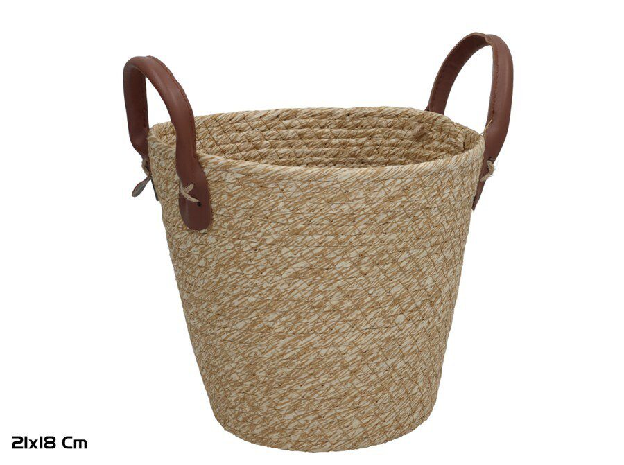 8445393569352 CESTO FIBRA NATURAL C/PEGAS COR:NATURAL - Image 1