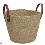 CESTO FIBRA NATURAL C/PEGAS COR:NATURAL