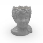 CERAMICA- BUSTO MENINA C/FURO COR:BRANCO