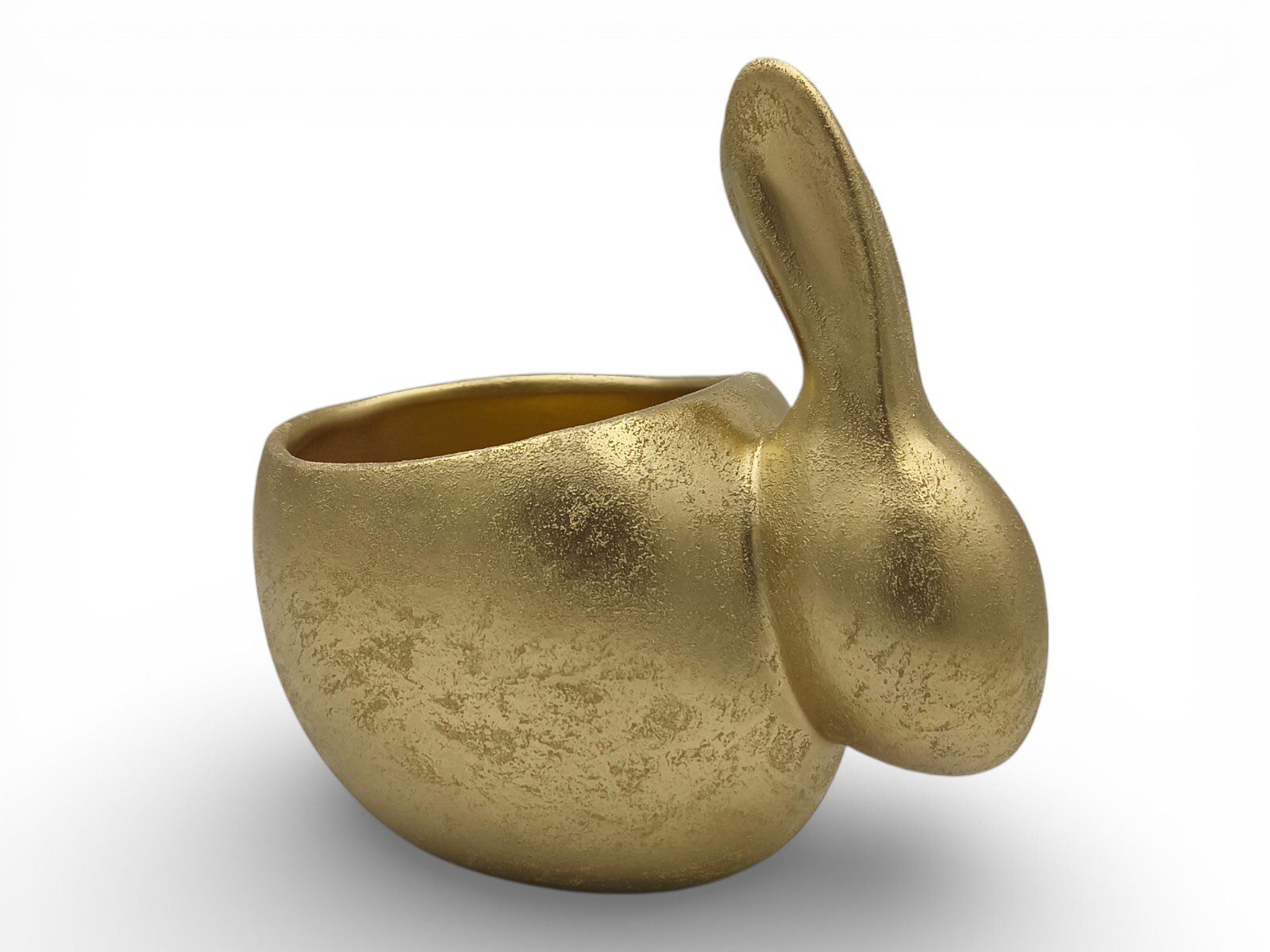 F61.000568.5 CERAMICA-VASO FIGURA COELHO COR:OURO - Image 1