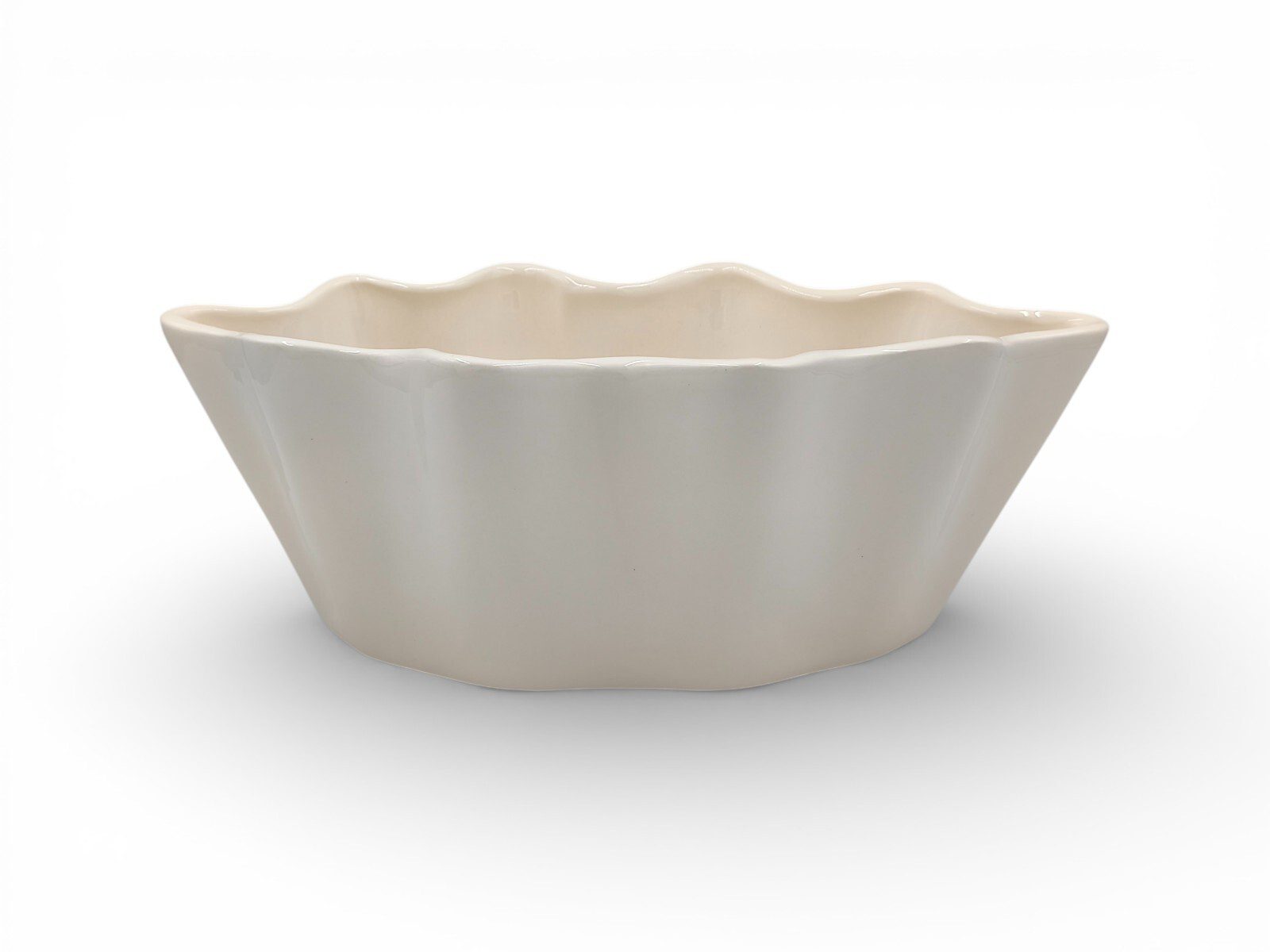 F61.000572.3 CERAMICA- JARDINEIRA FLOR COR:PEROLA VIDRO - Image 1