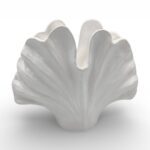 CERAMICA- JARRA CORAL GRD. COR:BRANCO VIDRO