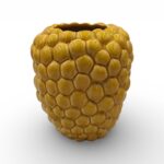 CERAMICA- JARRA GRD. UVAS COR:MEL VIDRO