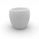 CERAMICA- VASO CARLINO COR:BRANCO AREADO