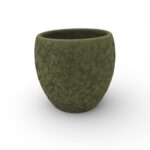 CERAMICA- VASO CARLINO COR:VERDE AREADO