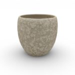 CERAMICA- VASO CARLINO COR:TAUPE AREADO