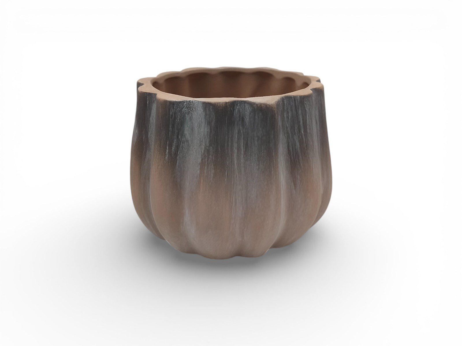 F61.000600.1 CERAMICA- VASO TULIPA COR:CASTANHO - Image 1