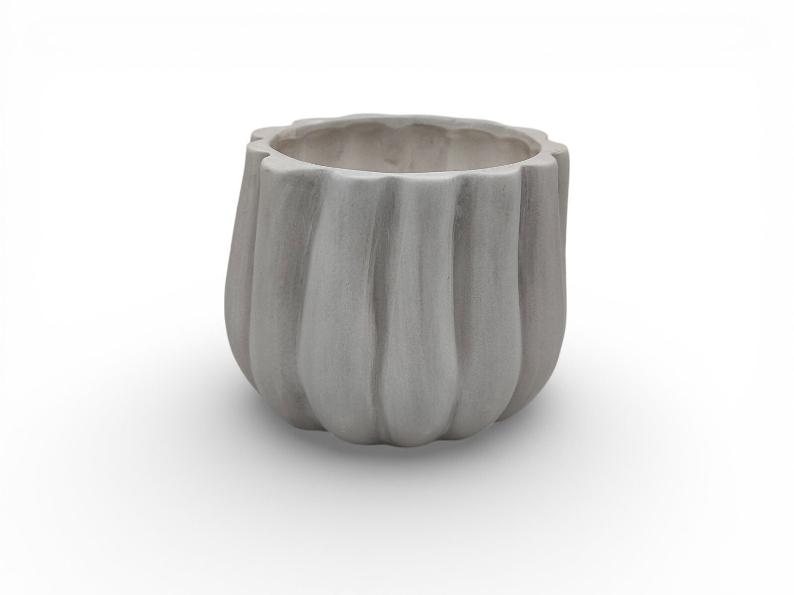 F61.000600.3 CERAMICA- VASO TULIPA COR:CINZA - Image 1