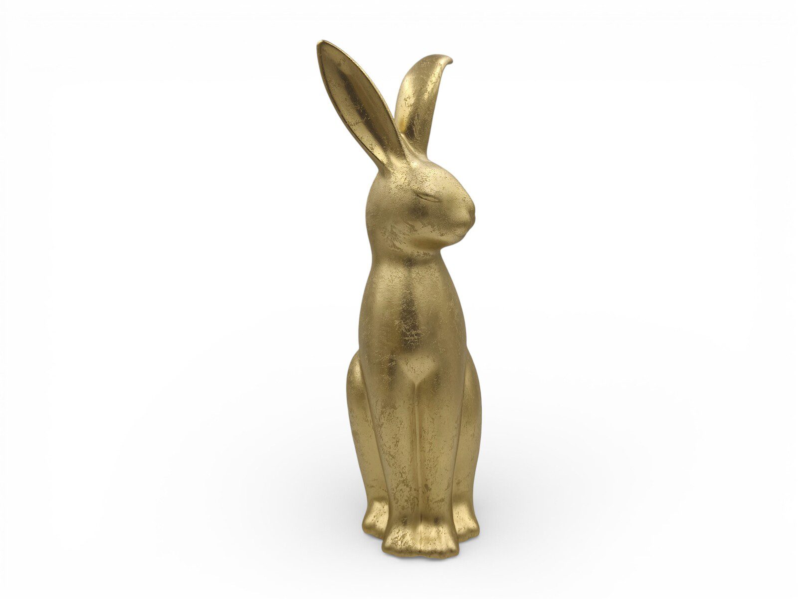 F61.000601.1 CERAMICA- COELHO EM PE COR:OURO - Image 1