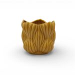 CERAMICA- VASO GOMOS PEQUENO COR:MEL VIDRO