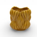 CERAMICA- VASO GOMOS MEDIO COR:MEL VIDRO