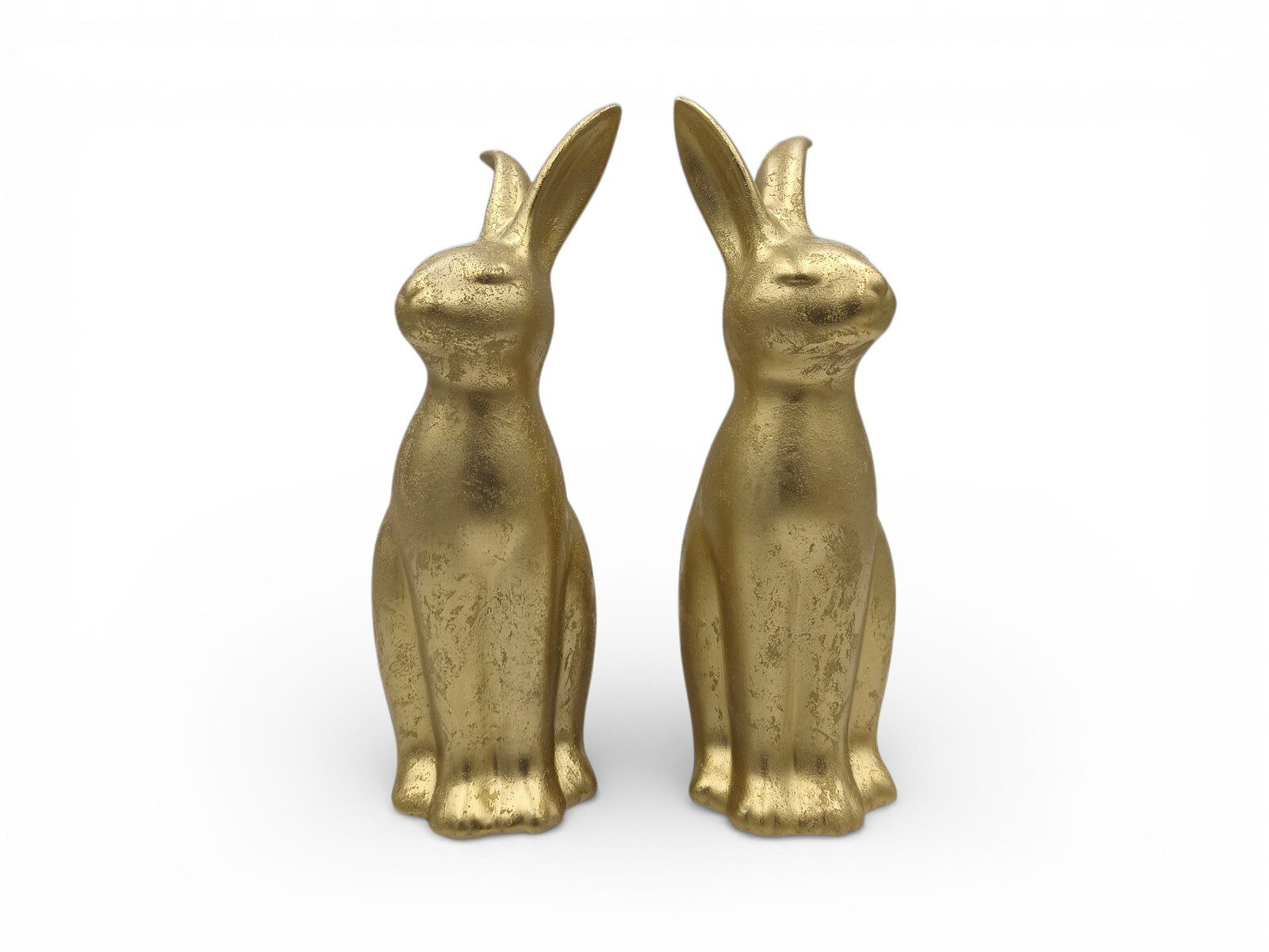 F61.000609.1 CERAMICA- COELHO EM PE COR:OURO - Image 1