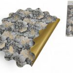 NAPERON CAMILA 50UNID DIA.48CM COR:PRETO/OURO