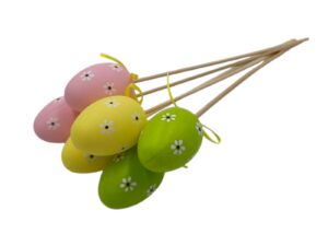 CONJ.6 OVOS C/PICO COLORIDOS 30CM