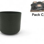 VASO DAISY CERAMICA COR:VERDE ESCURO