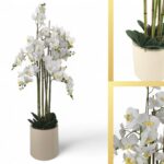 ORQUIDEAS ARTIFICIAL C/VASO X84 COR:BRANCO