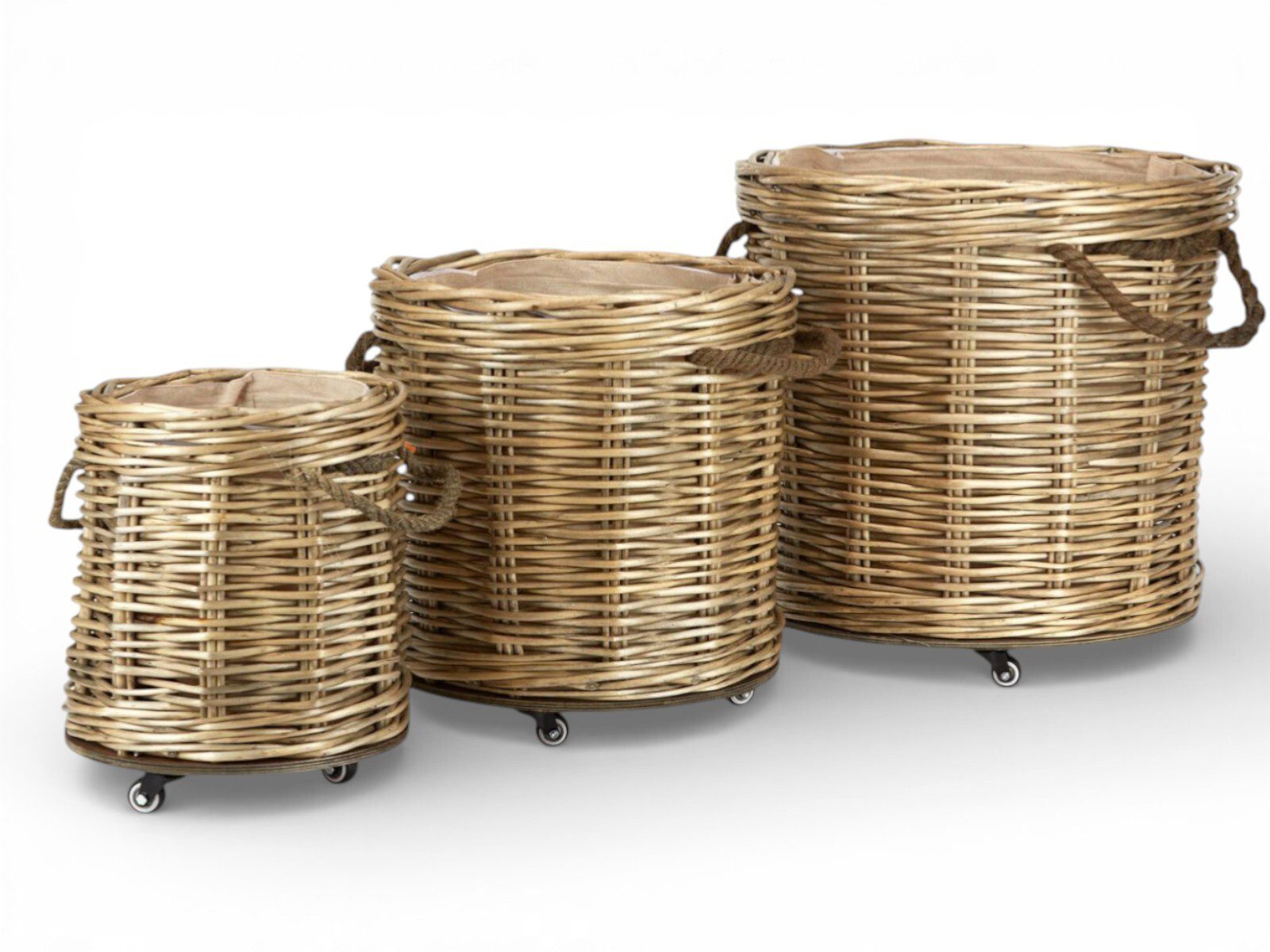 131.000014 CONJ.3 CESTOS VIME C/RODAS - Image 1