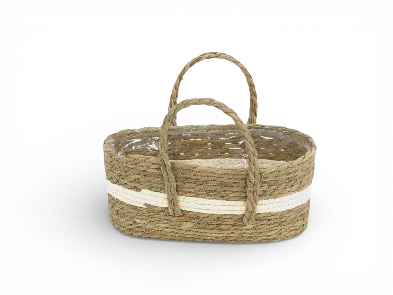 511179021. CESTA C/ALÇAS FIBRA NATURAL - Image 1