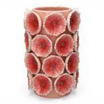 JARRA CERAMICA C/FLORES RELEVO