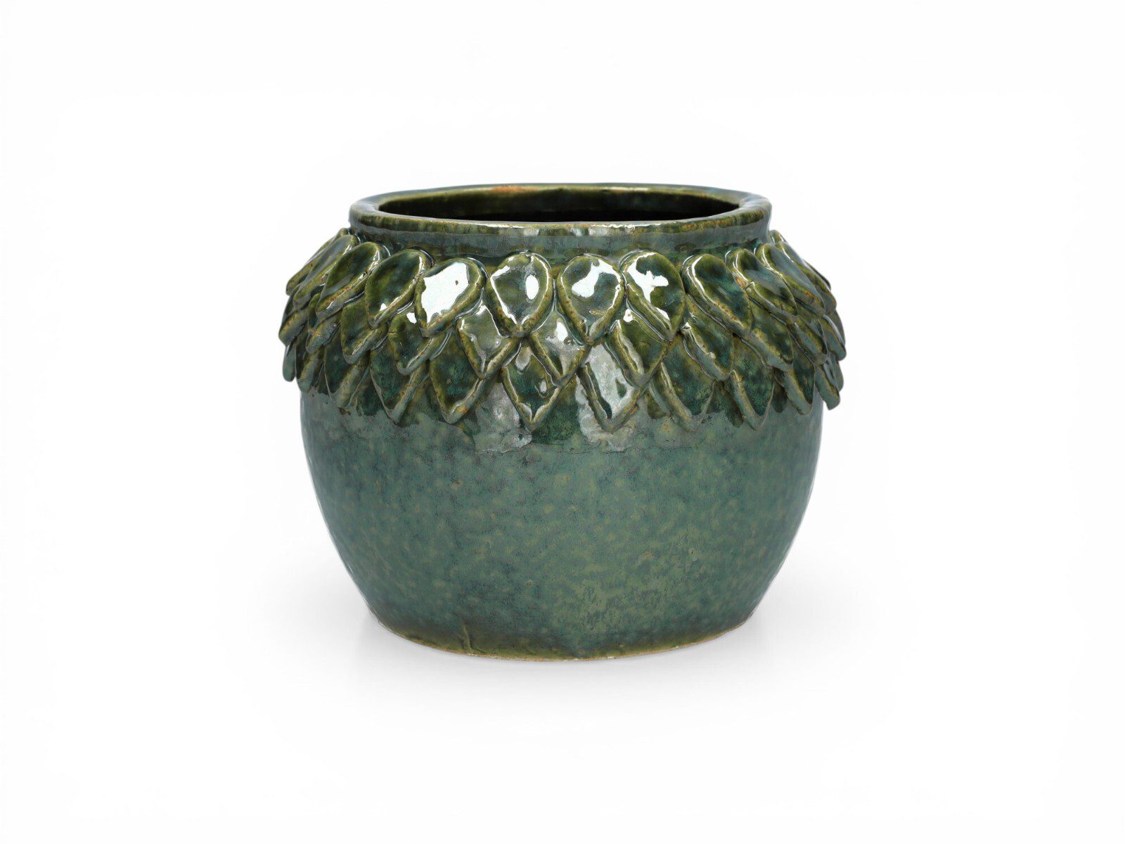 740522400 VASO CERAMICA ELLORA COR:VERDE - Image 1