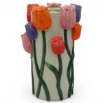 JARRA CERAMICA TULIPAS