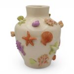 JARRA CERAMICA C/FLORES RELEVO