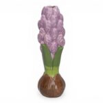 JARRA FLOR JACINTO C/BOLBO CERAMICA COR:LILAS
