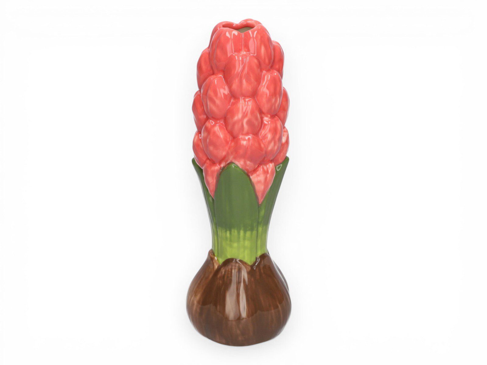 761560800 JARRA FLOR JACINTO C/BOLBO CERAMICA COR:ROSA - Image 1