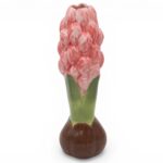 JARRA FLOR JACINTO C/BOLBO CERAMICA COR:ROSA