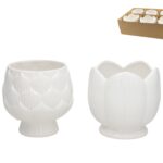 VASO CERAMICA C/FURO SORTIDOS