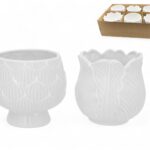 VASO CERAMICA C/FURO SORTIDOS